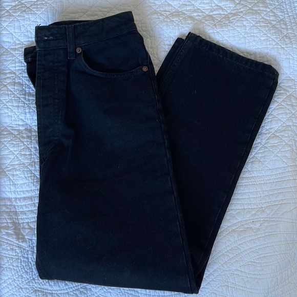 Zara black straight leg jeans - Picture 1 of 4